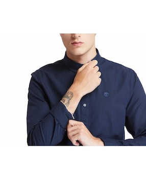 Camisa casual Timberland de algodón manga larga para hombre