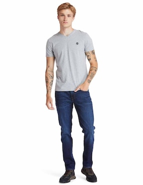 Jeans straight Timberland lavado obscuro para hombre