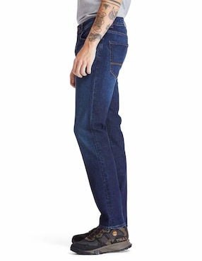 Jeans straight Timberland lavado obscuro para hombre
