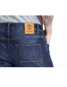 Jeans straight Timberland lavado obscuro para hombre