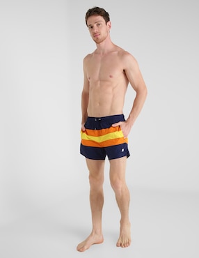 Traje de baño K-Way con bolsillos para hombre