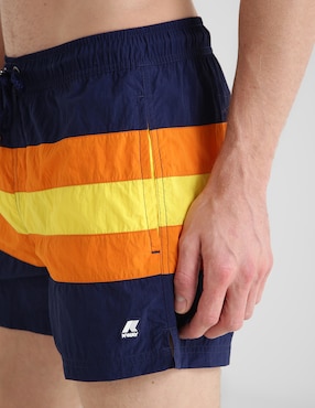 Traje de baño K-Way con bolsillos para hombre