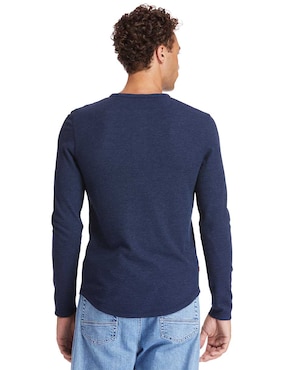 Playera Timberland cuello henley para hombre