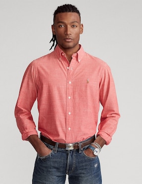 Imagen de producto Camisa casual Polo Ralph Lauren de algodón manga larga para hombre