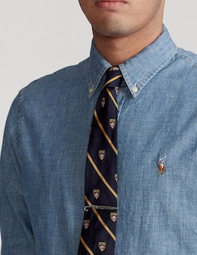 Camisa casual Polo Ralph Lauren de algodón manga larga para hombre