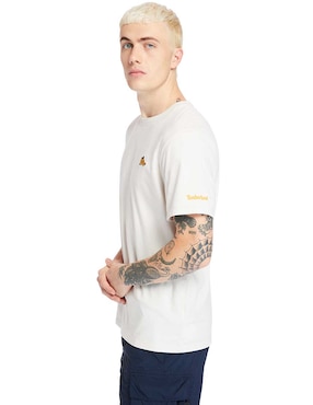 Playera Timberland Logo bota cuello redondo para hombre