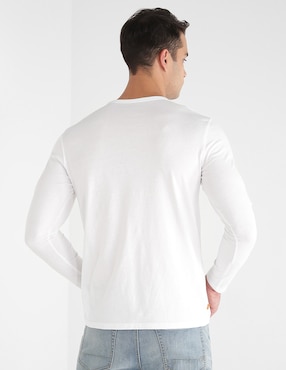 Playera Timberland Ls treelg ringer cuello redondo para hombre