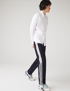 Camisa casual Lacoste de algodón manga larga para hombre