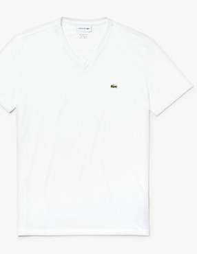 Playera Lacoste cuello V para hombre