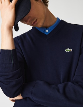 Suéter Lacoste cuello V para hombre