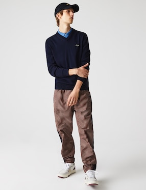 Suéter Lacoste cuello V para hombre