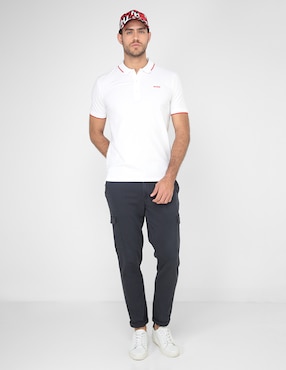 Playera tipo polo HUGO para hombre