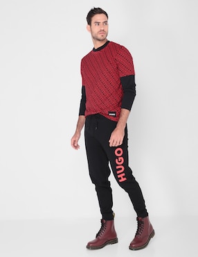 Pants regular HUGO con jareta para hombre