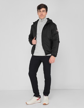 Chamarra casual Colmar con capucha para hombre