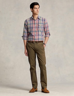 Pantalón recto Polo Rl de algodón para hombre