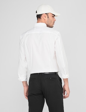 Camisa casual HUGO de algodón manga larga para hombre