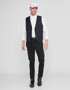 Camisa casual HUGO de algodón manga larga para hombre