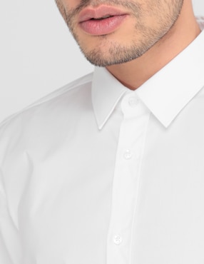 Camisa casual HUGO de algodón manga larga para hombre