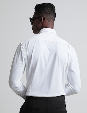 Camisa casual HUGO de algodón manga larga para hombre