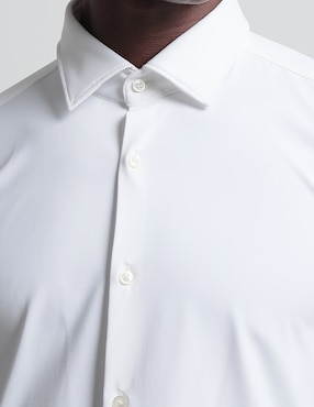 Camisa casual HUGO de algodón manga larga para hombre