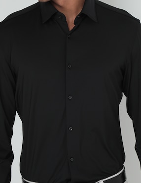Camisa casual HUGO de manga larga para hombre