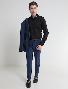 Pantalón de vestir slim Hugo de algodón para hombre