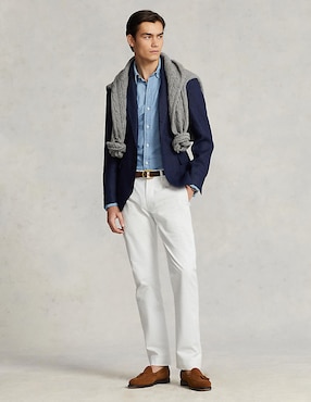 Pantalón casual recto Polo Ralph Lauren de algodón para hombre