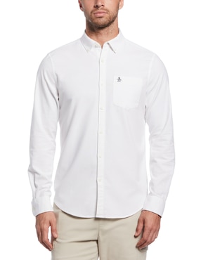 Camisa Casual Original Penguin De Algodón Manga Larga Para Hombre