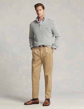 Sueter Polo Ralph Lauren cuello con cierre para hombre