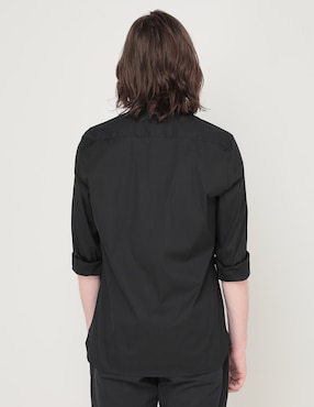 Camisa casual Lacoste de algodón manga larga para hombre
