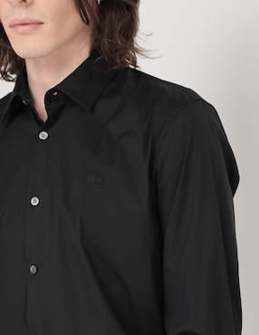 Camisa casual Lacoste de algodón manga larga para hombre