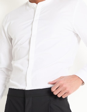 Camisa de vestir HUGO de algodón manga larga para hombre
