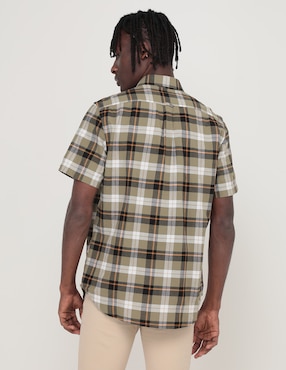 Camisa casual Timberland de algodón manga corta para hombre