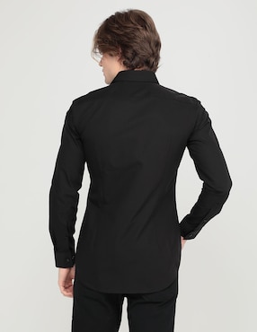 Camisa de vestir HUGO de algodón manga larga para hombre