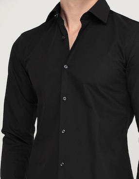 Camisa de vestir HUGO de algodón manga larga para hombre