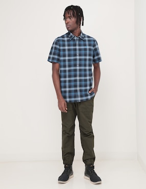 Camisa casual Timberland de algodón manga corta para hombre