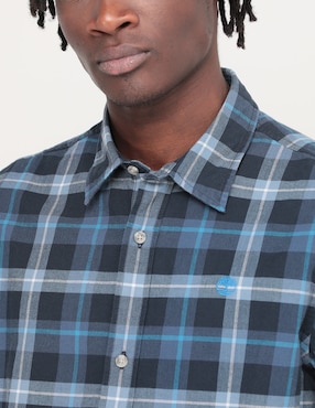 Camisa casual Timberland de algodón manga corta para hombre