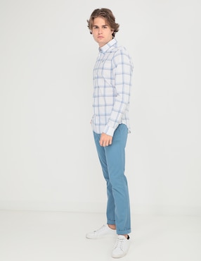 Camisa casual Timberland de algodón manga larga para hombre