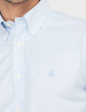 Camisa casual Brooks Brothers de algodón manga larga para hombre