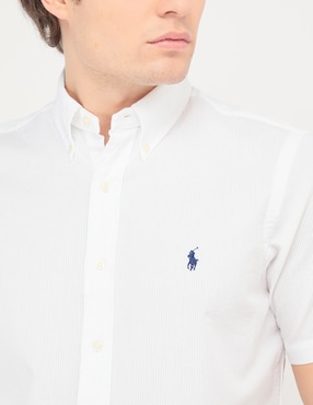 Camisa casual Polo Ralph Lauren de algodón manga corta para hombre