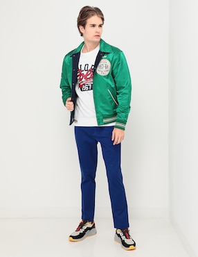 Chamarra casual Polo Ralph Lauren de algodón reversible para hombre