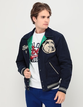 Chamarra casual Polo Ralph Lauren de algodón reversible para hombre