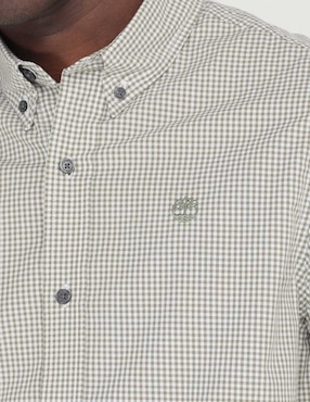 Camisa casual Timberland de algodón manga larga para hombre