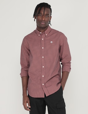 Camisa casual Timberland de algodón manga larga para hombre