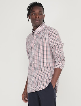 Camisa casual Timberland de algodón manga larga para hombre