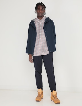 Camisa casual Timberland de algodón manga larga para hombre