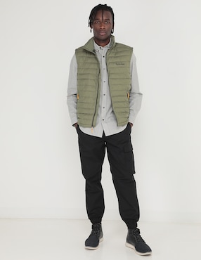 Chaleco Timberland impermeable con bolsillos para hombre