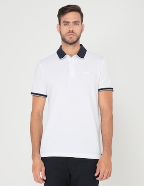 Playera Tipo Polo Perry Ellis Para Hombre