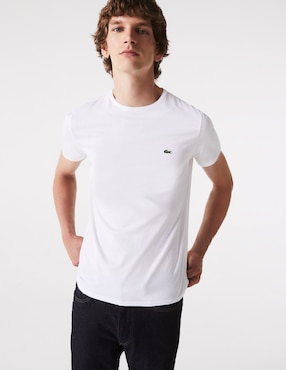 Playera Lacoste Core Essentials Cuello Redondo Para Hombre