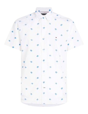 Camisa casual Tommy Hilfiger de algodón manga corta para hombre